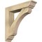 Ekena Millwork Legacy Traditional Rough Sawn Bracket w/ Offset Brace, Douglas Fir, 6"W x 26"D x 26"H BKT0604X26X26LEC01RDF - alternate 1